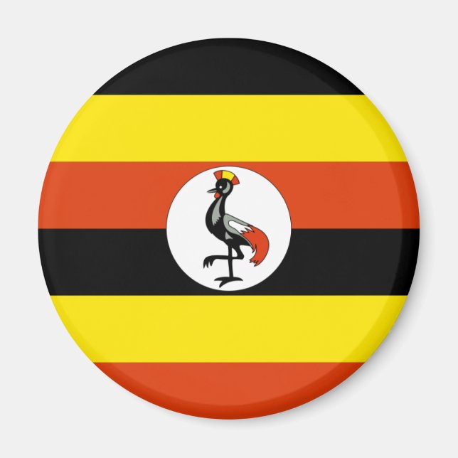 Aimant drapeau ouganda (Devant)