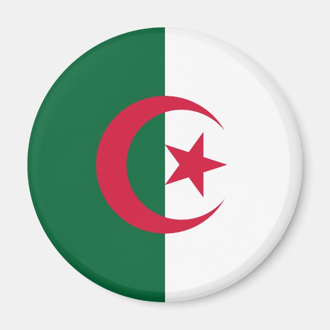 Aimant Drapeau patriotique algérien (Devant)