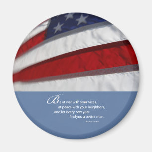 Aimant Drapeau patriotique américain