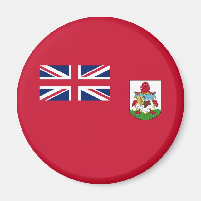 Aimant Drapeau patriotique des Bermudes (Devant)