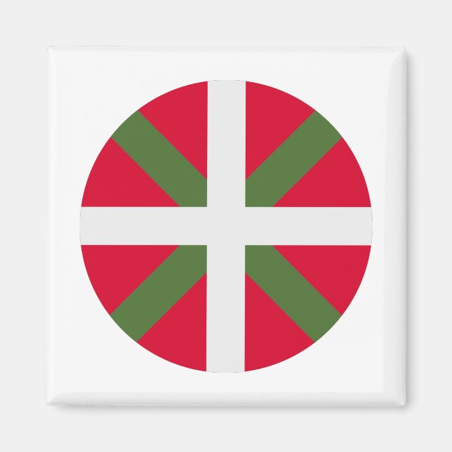 Aimant Drapeau Pays Basque (Devant)