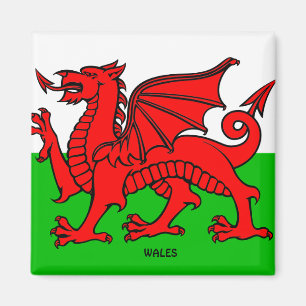 AIMANT DRAPEAU PAYS DE GALLES / DRAGON