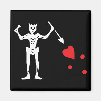 Aimant Drapeau pirate de Barbe Noire