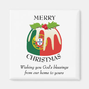 Aimant DRAPEAU PORTUGAL Pudding de Noël