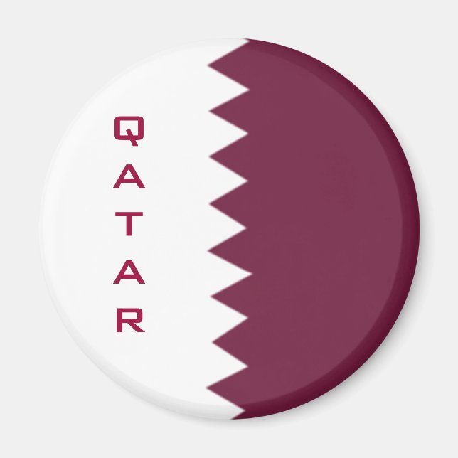 Aimant drapeau qatari (Devant)