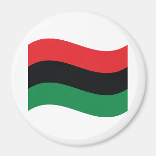 Aimant Drapeau rouge, noir et vert