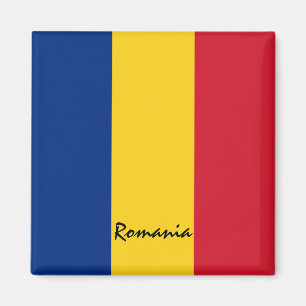 Aimant Drapeau roumain & vacances roumaine, voyage /sport
