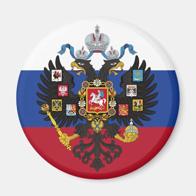 Aimant Drapeau Russe Et Cimet (Devant)