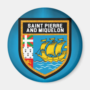 Aimant Drapeau Saint-Pierre-et-Miquelon