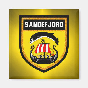 Aimant Drapeau Sandefjord