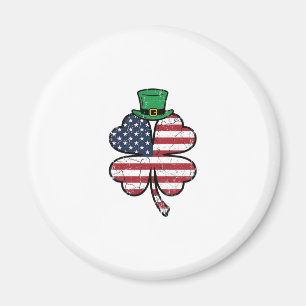 Aimant Drapeau Shamrock Vintage Saint-Patrick
