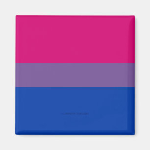Aimant Drapeau SlipperyJoe's Bisexual Pride lavande-rose