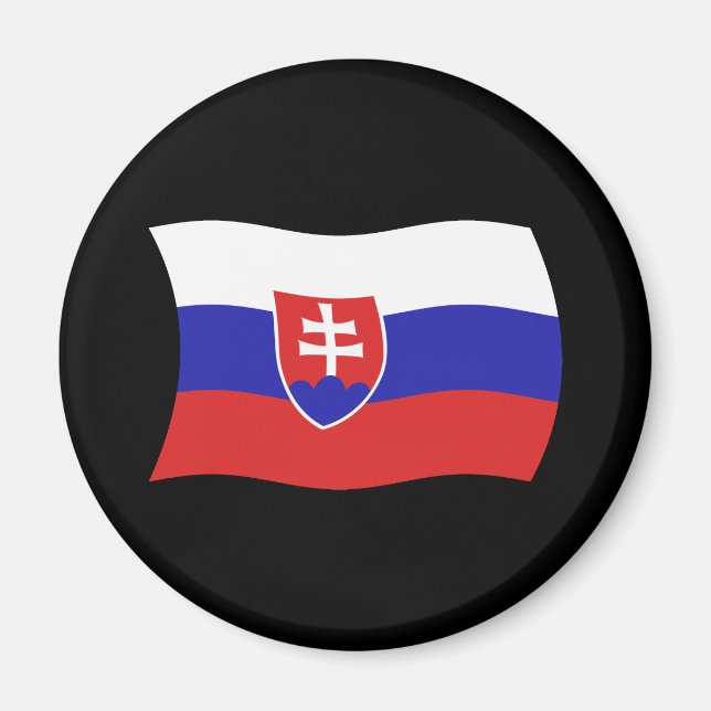 Aimant Drapeau Slovaque (Devant)