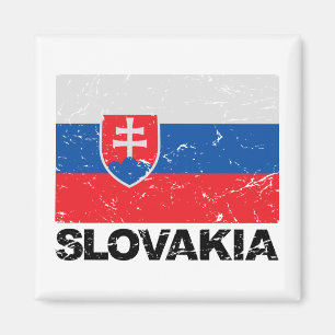Aimant Drapeau slovaque Vintage
