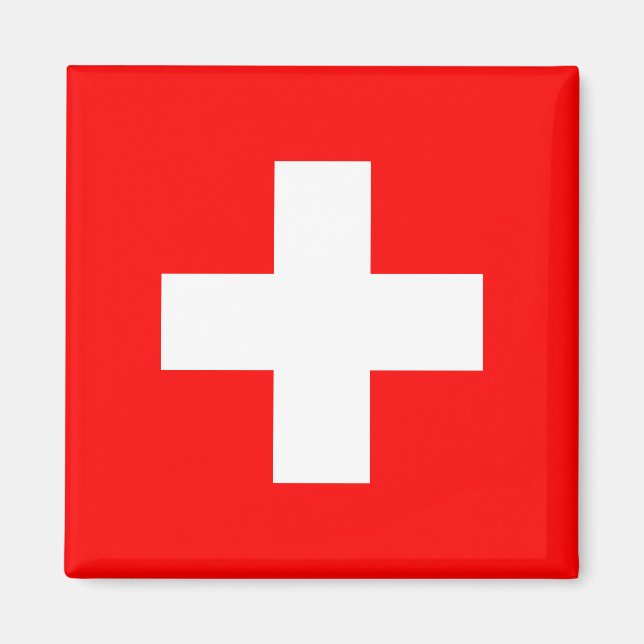 Aimant Drapeau suisse (Suisse) (Devant)