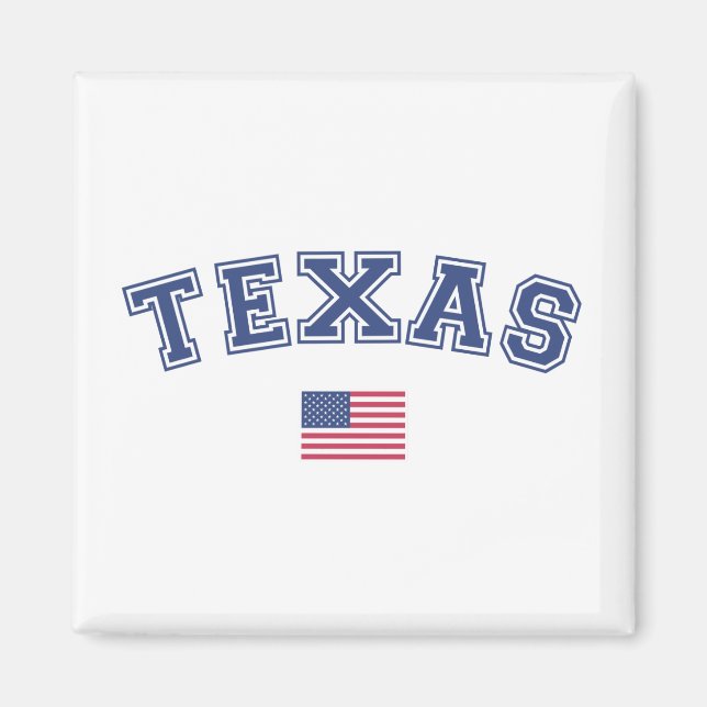 Aimant Drapeau Texas State USA (Devant)