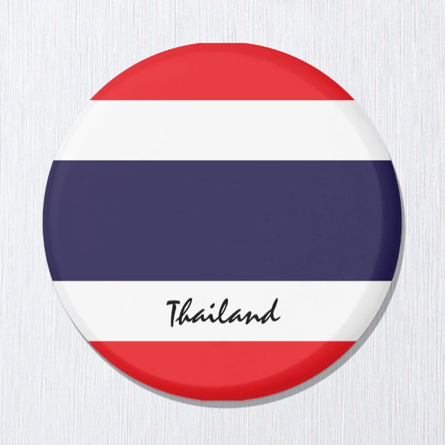 Aimant Drapeau thaïlandais & Thaïlande - Amateurs de voya (Créateur téléchargé)