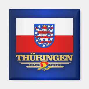 Aimant Drapeau Thuringen (Thuringe)