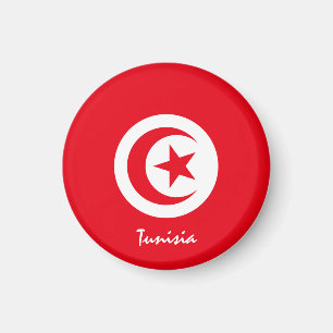 Aimant Drapeau tunisien et Afrique - fans de voyages et d