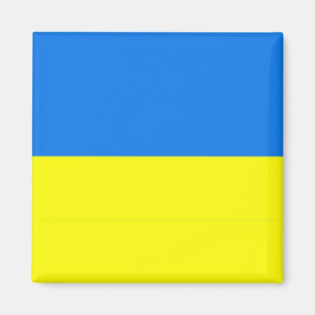 Aimant Drapeau Ukraine, (Devant)