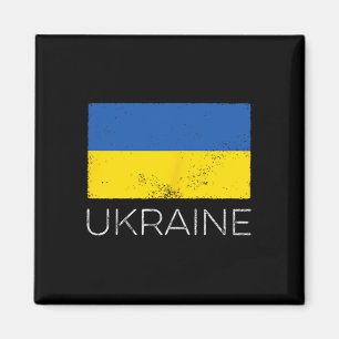 Aimant Drapeau ukrainien vintage Ukraine mini drapeau ukr