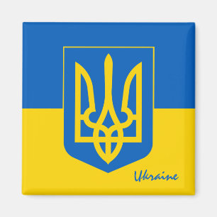 Aimant drapeau ukrainien & Voyage Ukraine, vacances / spo