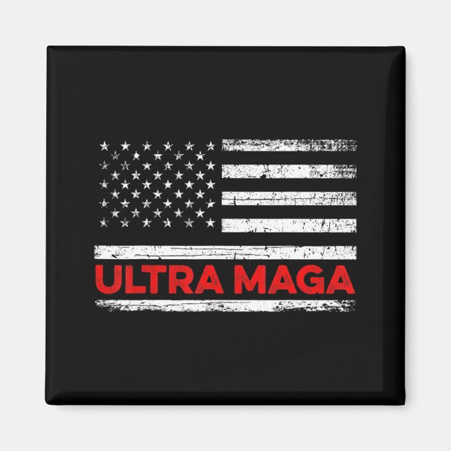 Aimant Drapeau Ultra Maga United State (Devant)