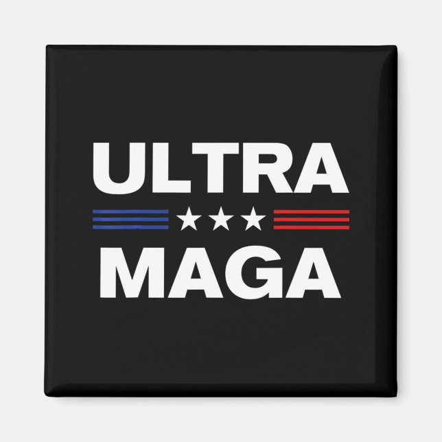 Aimant Drapeau Ultra Maga United State 3 (Devant)