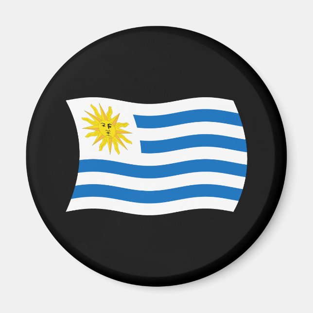Aimant Drapeau Uruguayen (Devant)