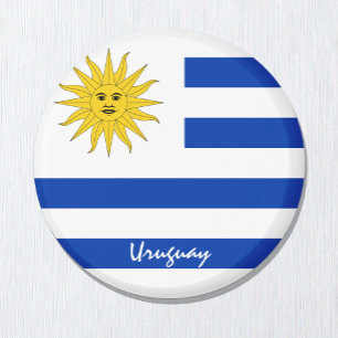 Aimant Drapeau uruguayen & Uruguay - Amateurs de voyages/