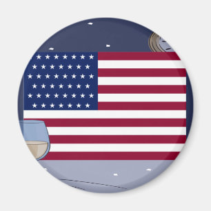 Aimant Drapeau USA_