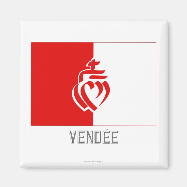 Aimant Drapeau vendéen (Devant)