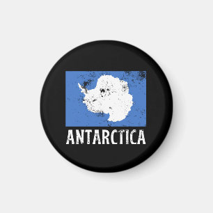 Aimant Drapeau vintage Antarctique