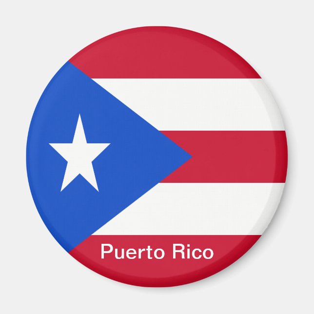Aimant Drapeaux de Porto Rico (Devant)