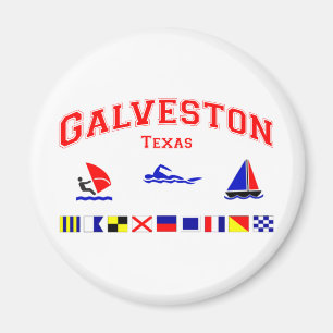 Aimant Drapeaux de signal de Galveston TX