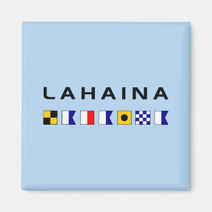 Aimant Drapeaux des signaux maritimes nautiques de Lahain