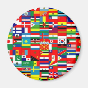 AIMANT DRAPEAUX DU MONDE