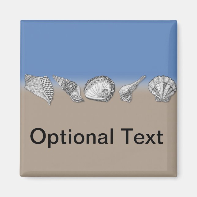 Aimant Drawing art de Seashell (Devant)