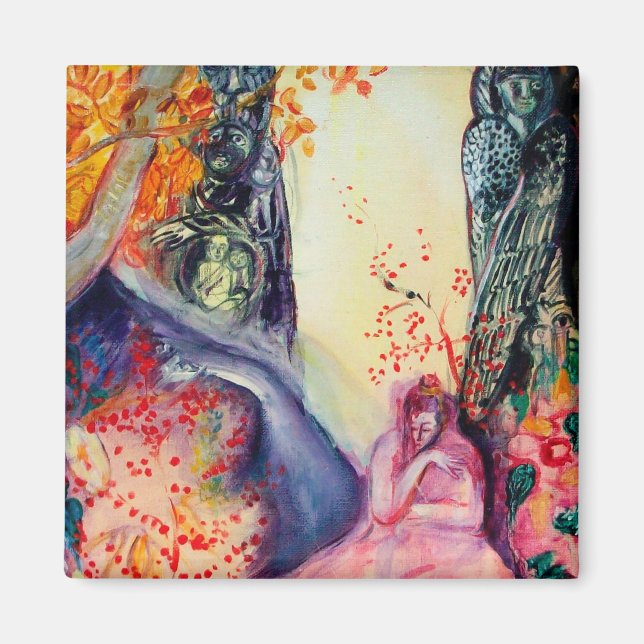 Aimant DREAM D'OR / Méditation Yoga Jardin Zen (Devant)