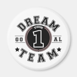 Aimant Dream Team One Vision One Goal Teamwork Office