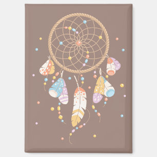 Aimant Dreamcatcher Tribal Boho Sur V2 Brown