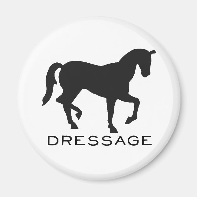 Aimant Dressage Avec Cheval Dans Le Cadre (Devant)
