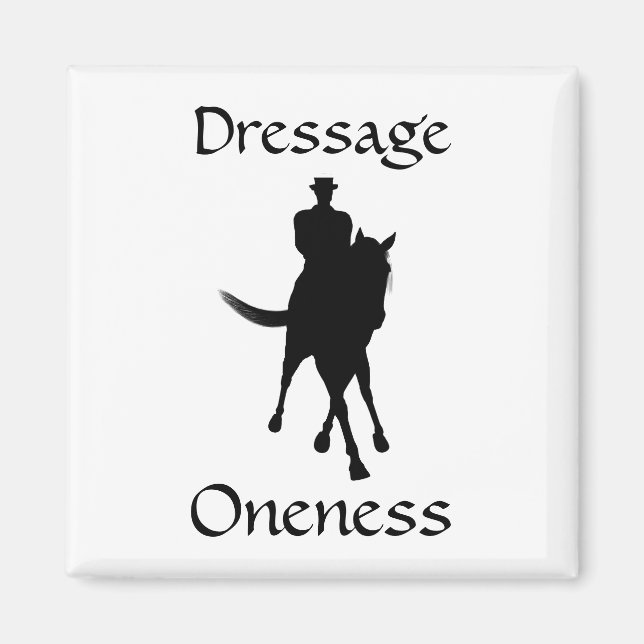 Aimant Dressage Est Un Seul Cheval Et Rider (Devant)