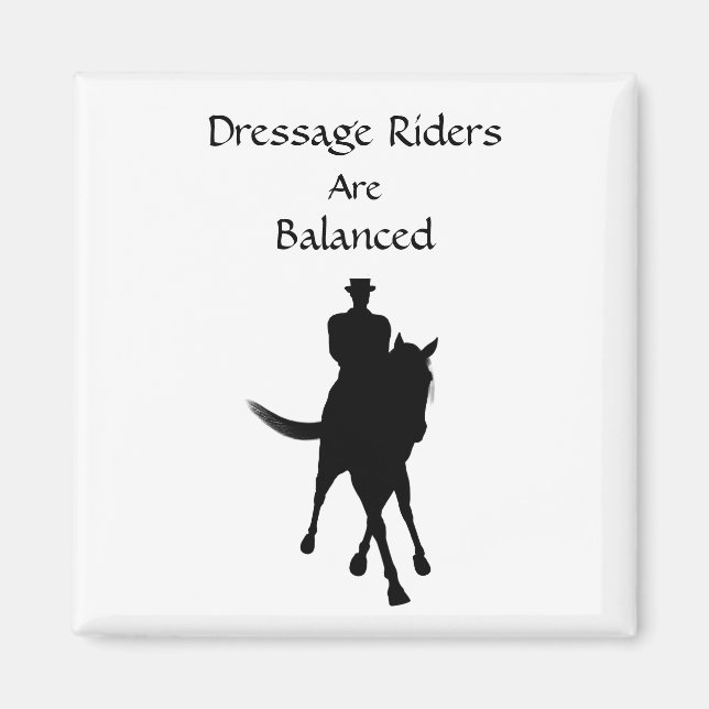 Aimant Dressage Les Voyageurs Sont Équilibrés Cheval Lége (Devant)