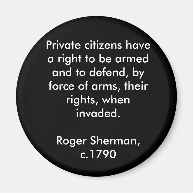 Aimant Droit de porter des armes (Devant)