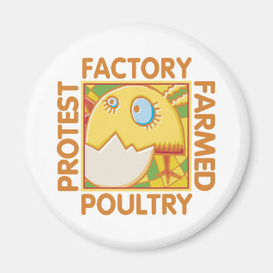Aimant Droits des animaux de ferme en usine