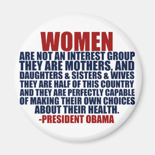 Aimant Droits des femmes Citation d'Obama