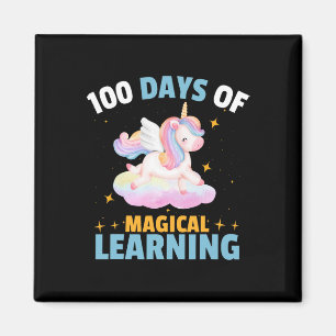 Aimant Drôle 100 Jours D'apprentissage Magique Enseignant