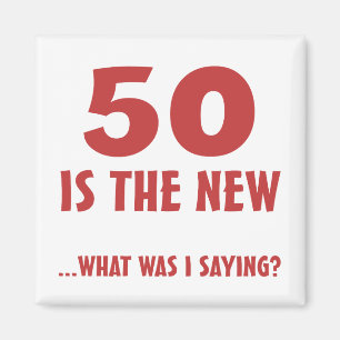 Aimant Drôle 50e anniversaire Gag Cadeaux