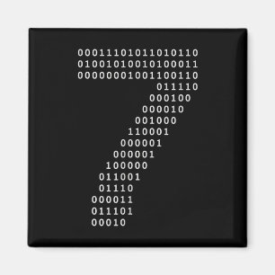 Aimant Drôle 67 Mème Code Binaire Tech Geek Numérique Six
